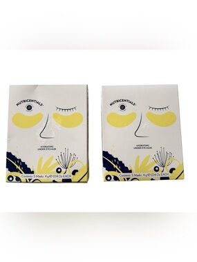 Set of 2 Boxes Nutricentials Hydrating Under Eye Masks New Sealed